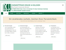 Tablet Screenshot of dr-krause-hannover.de